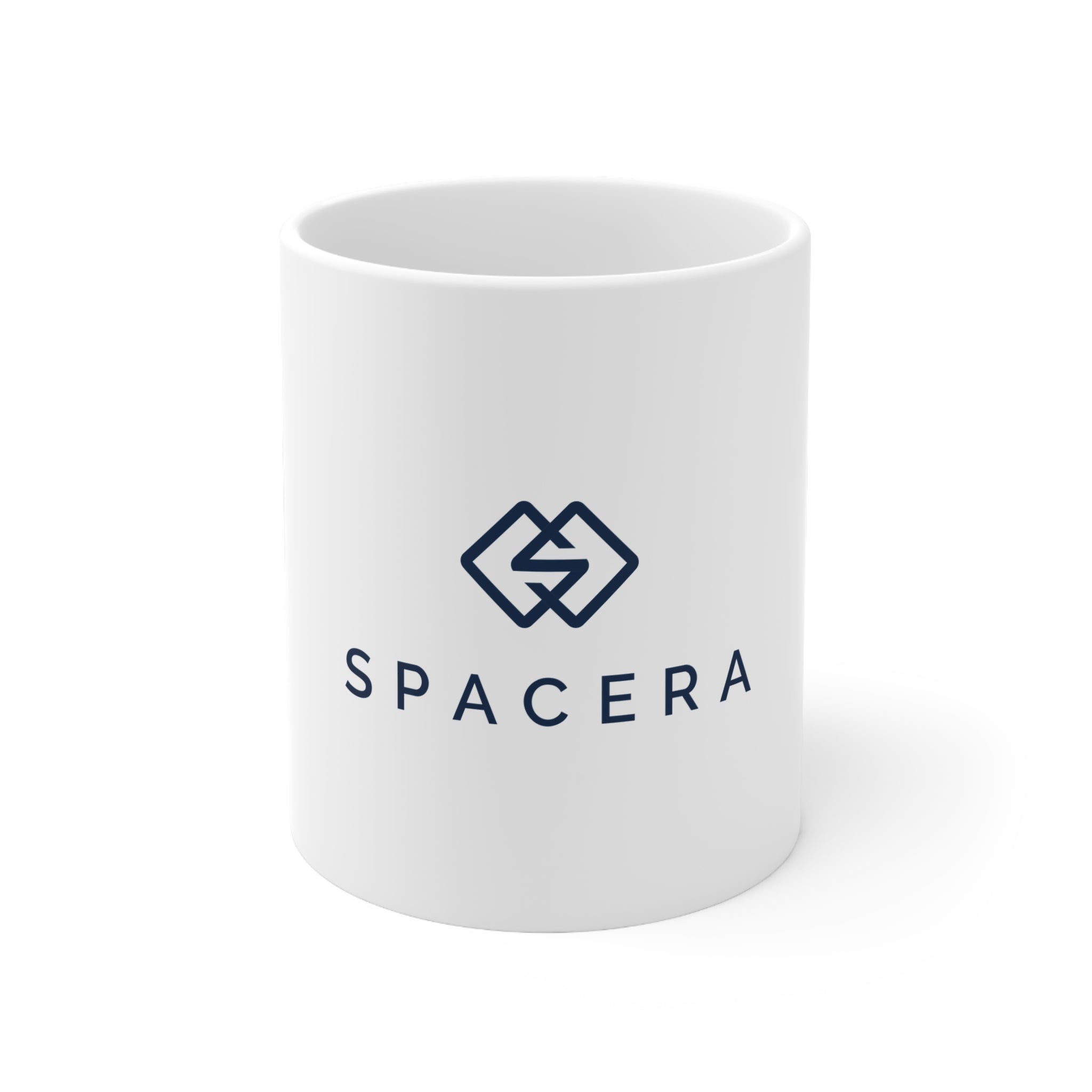 Spacera White Ceramic Mug, 11oz — US